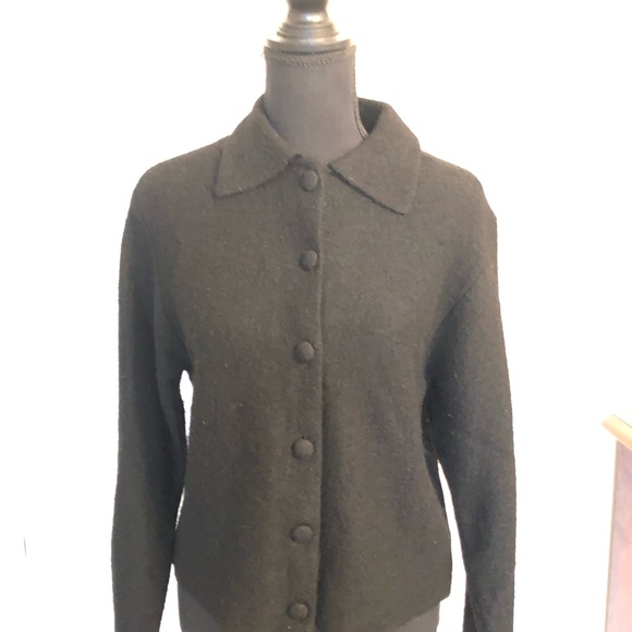 Vintage Henri Bendel Wool Button Front Sweater - Picture 2 of 9